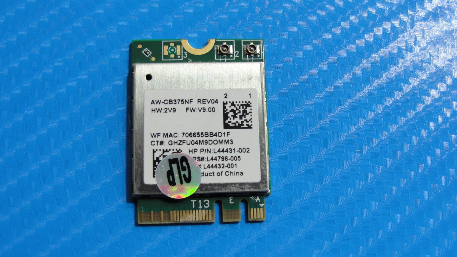 HP Stream 14” 14-ds0013dx OEM Wireless WiFi Card RTL8822CE L44431-002 L44432-001