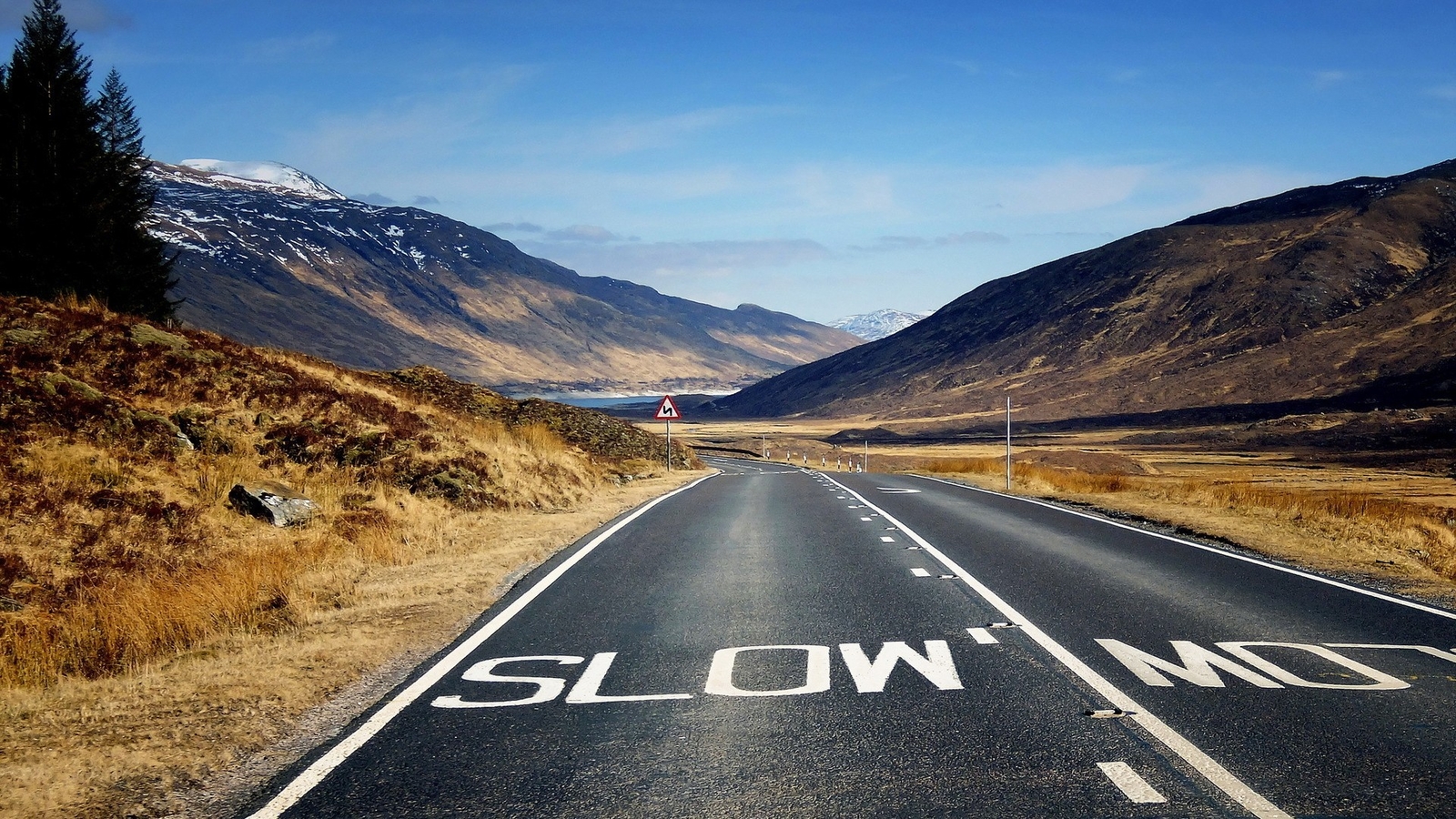 Landscape road scotland asphalt outdoors Custom Gaming Mat Desk