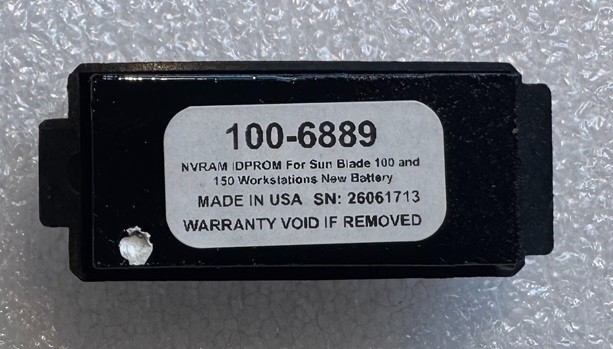 100-6889 NVRAM IDPROM For Sun Blade 100 / 150 Workstations New Battery