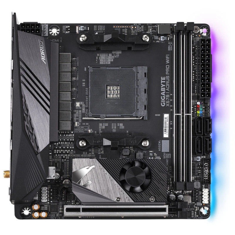 Gigabyte X570 I AORUS PRO WIFI AMD X570 Socket AM4 DDR4 M.2 Mini-ITX Motherboard