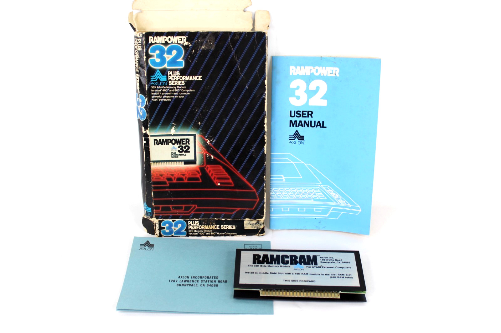 Atari 400/800 Computer Rampower 32 Axlon Add-On Memory Expansion Module in Box