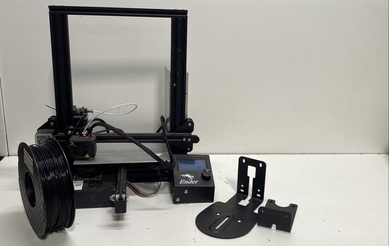 Creality Ender-3 FDM 3D Printer with Black Filament Spool & Brackets Pick Up