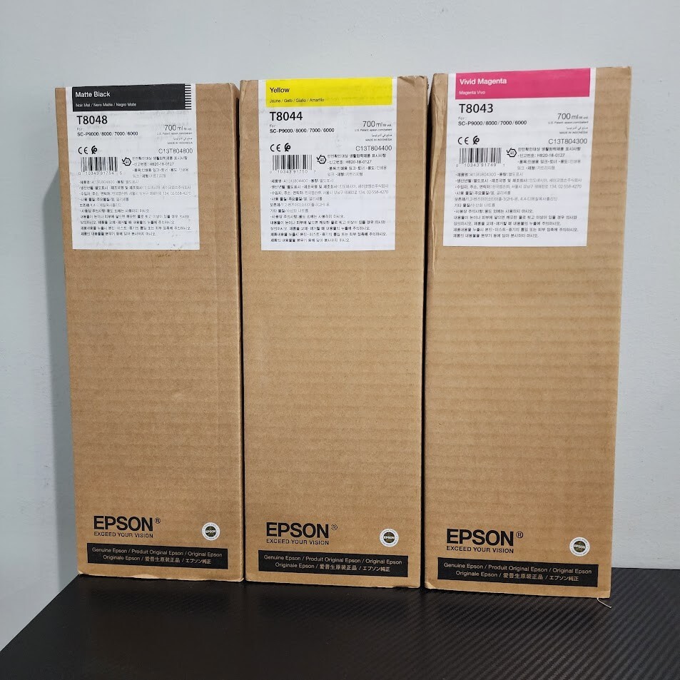 Epson T8048 T8044 T8043 UltraChrome HD Ink Cartridge Lot of 3 Exp  2023