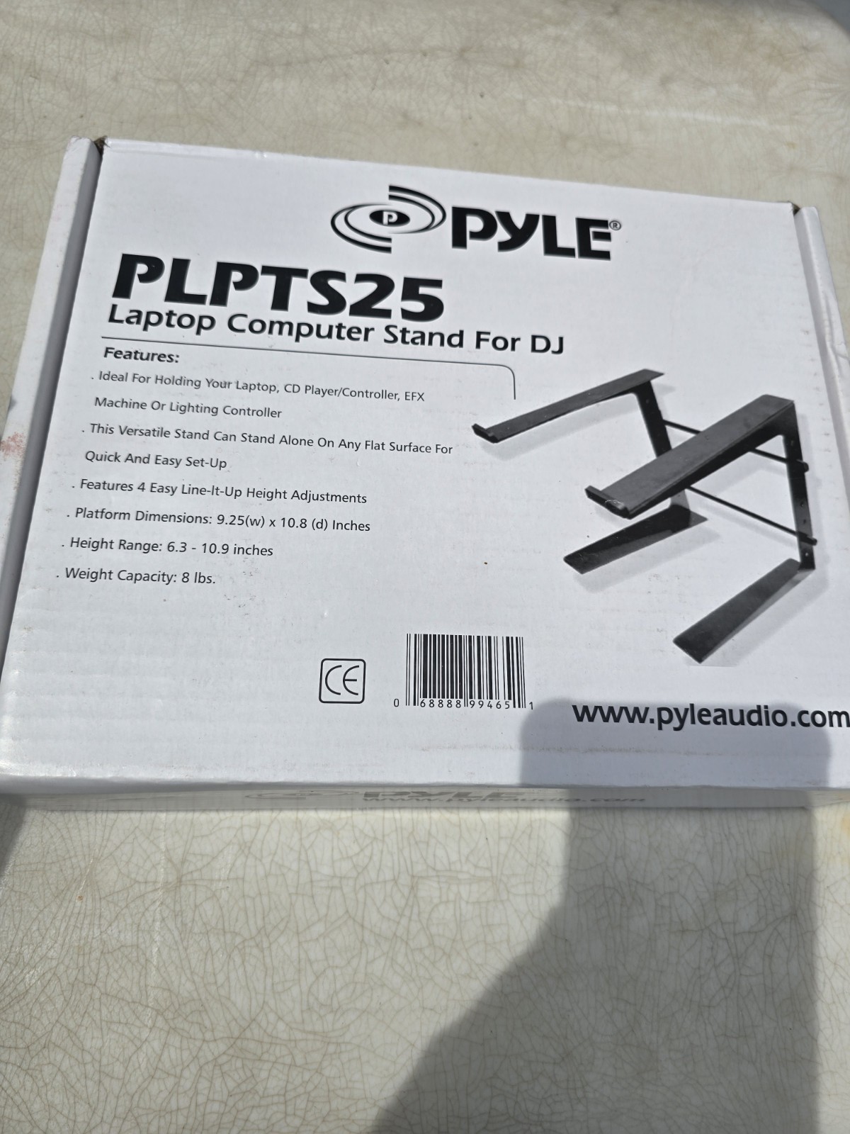 Pyle- Pro Laptop Computer Stand For Professional Dj. Model PLPTS25. BRAND NEW