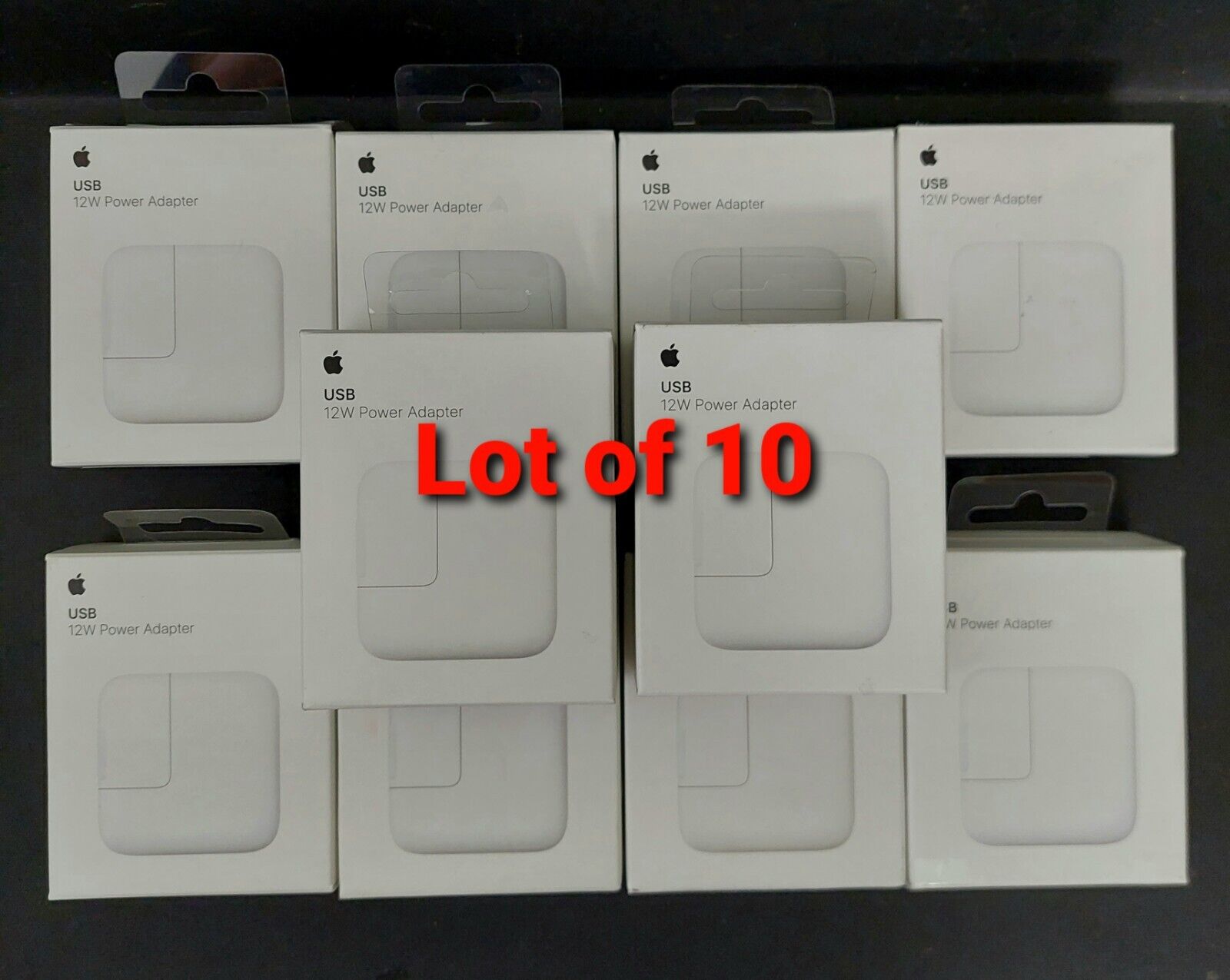  Genuine Original Apple iPad 12W USB Power Adapter Charger (A1401) Lot of 10
