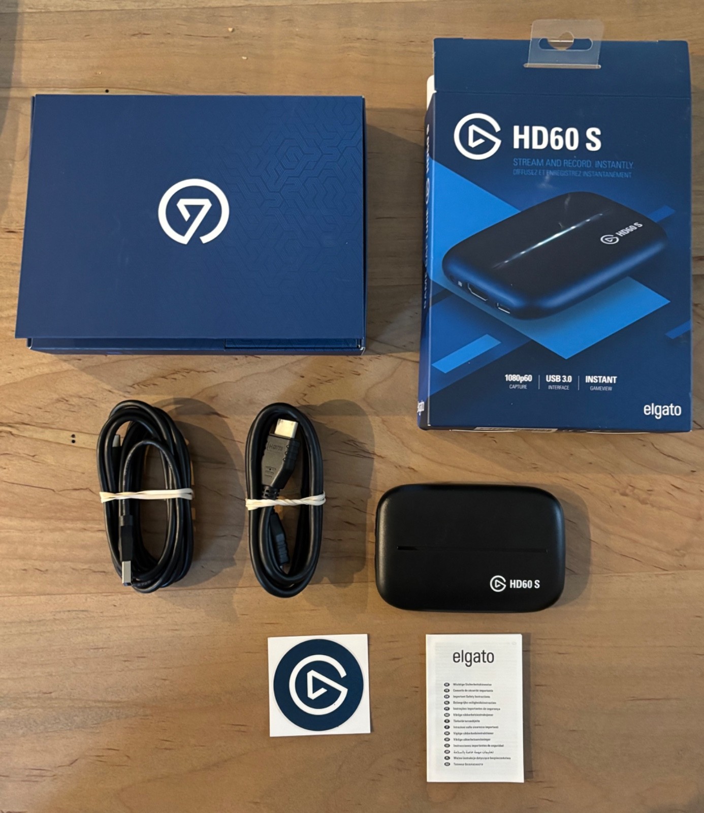 Elgato HD60 S - External Video Capture Card 1080p/60fps w/ Box & Cables