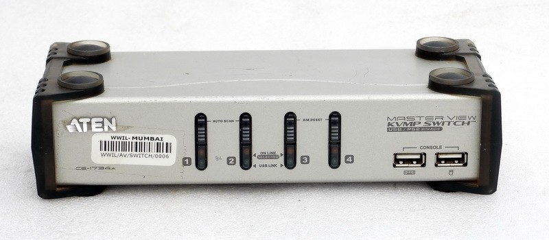 ATEN MASTER VIEW MODEL: CS1734-A 4-PORT EXTERNAL KVM / AUDIO / USB SWITCH