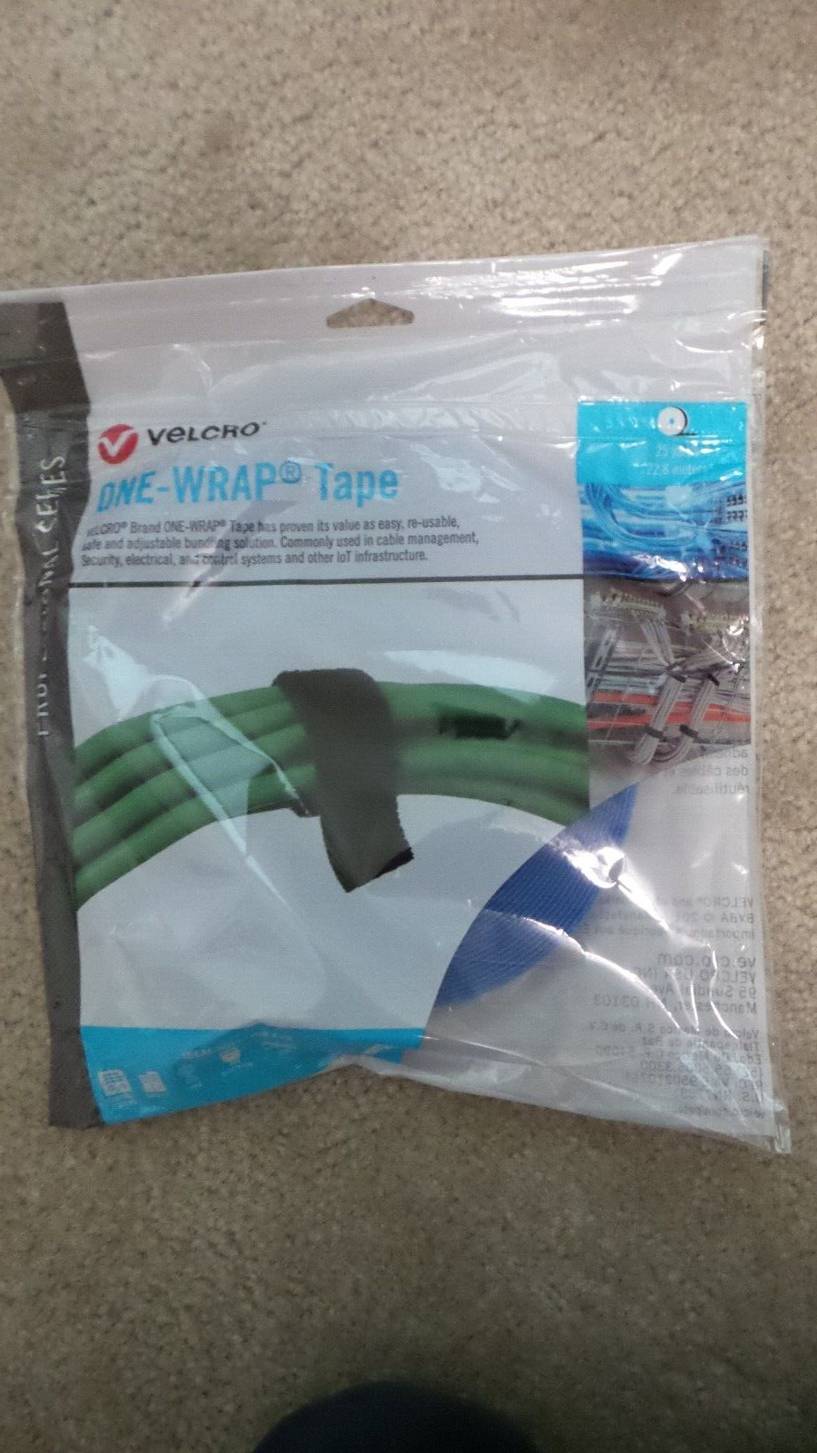 Velcro 31060 3/4 one-wrap royal blue pro series