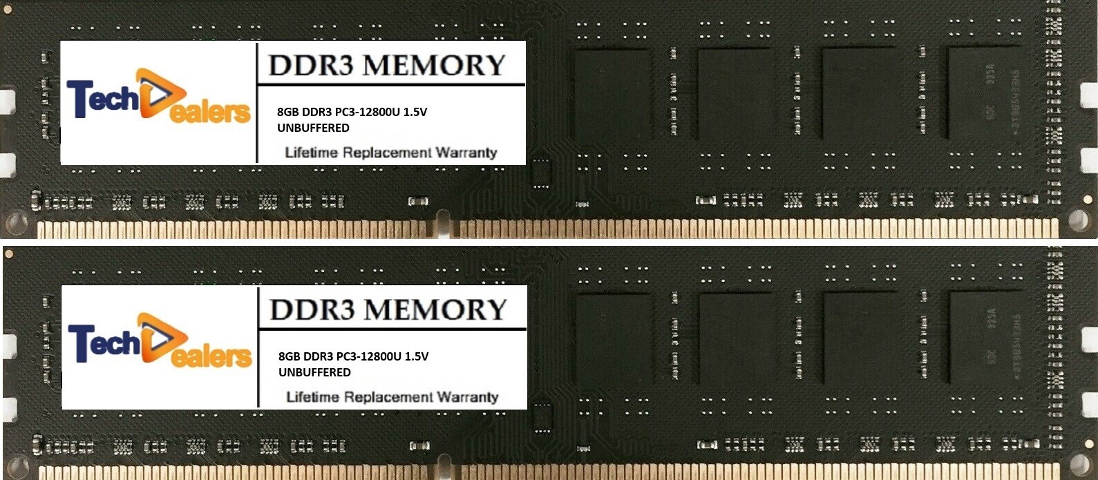 16GB (2X 8GB ) MEMORY RAM DDR3 PC3-12800U 1600MHz Unbuffered Desktop DIMM