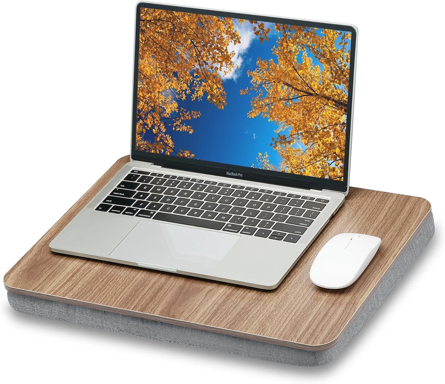 Lap Desk with Pillow Cushion, Portable Laptop Bed Desk Fits 15.6” Laptop