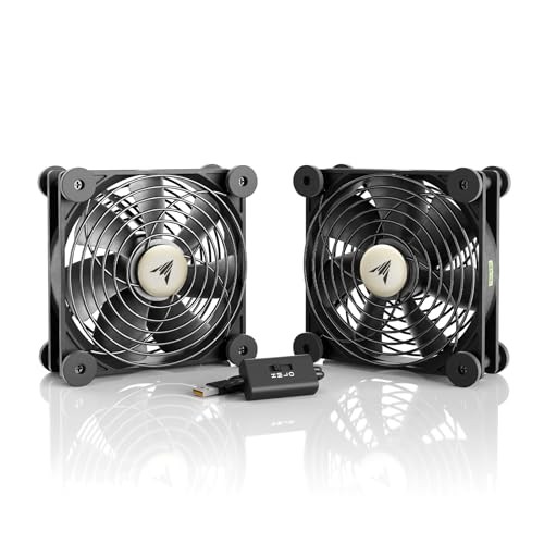 AC Infinity MULTIFAN S7, Quiet Dual 120mm USB Fan.