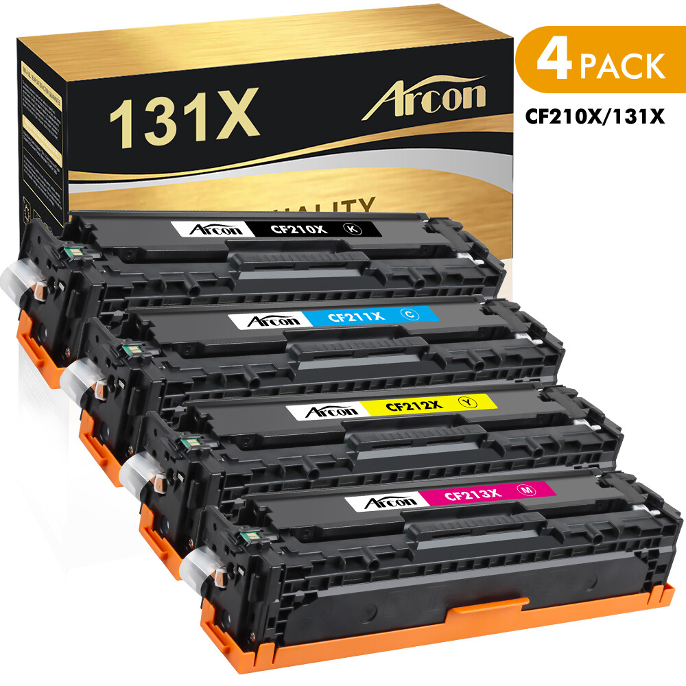 4PK CF210X-CF213A 131X Toner Cartridge Set for HP Laserjet Pro 200 M251nw M276nw