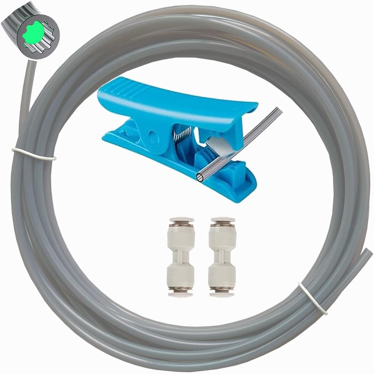5M PTFE Tube for 1.75Mm Filament, Transparent Grey