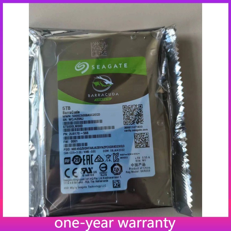  ST5000LM000 SEAGATE Barracuda 5TB 2.5" 5400RPM 128MB SATA 15MM Hard Drive HDD