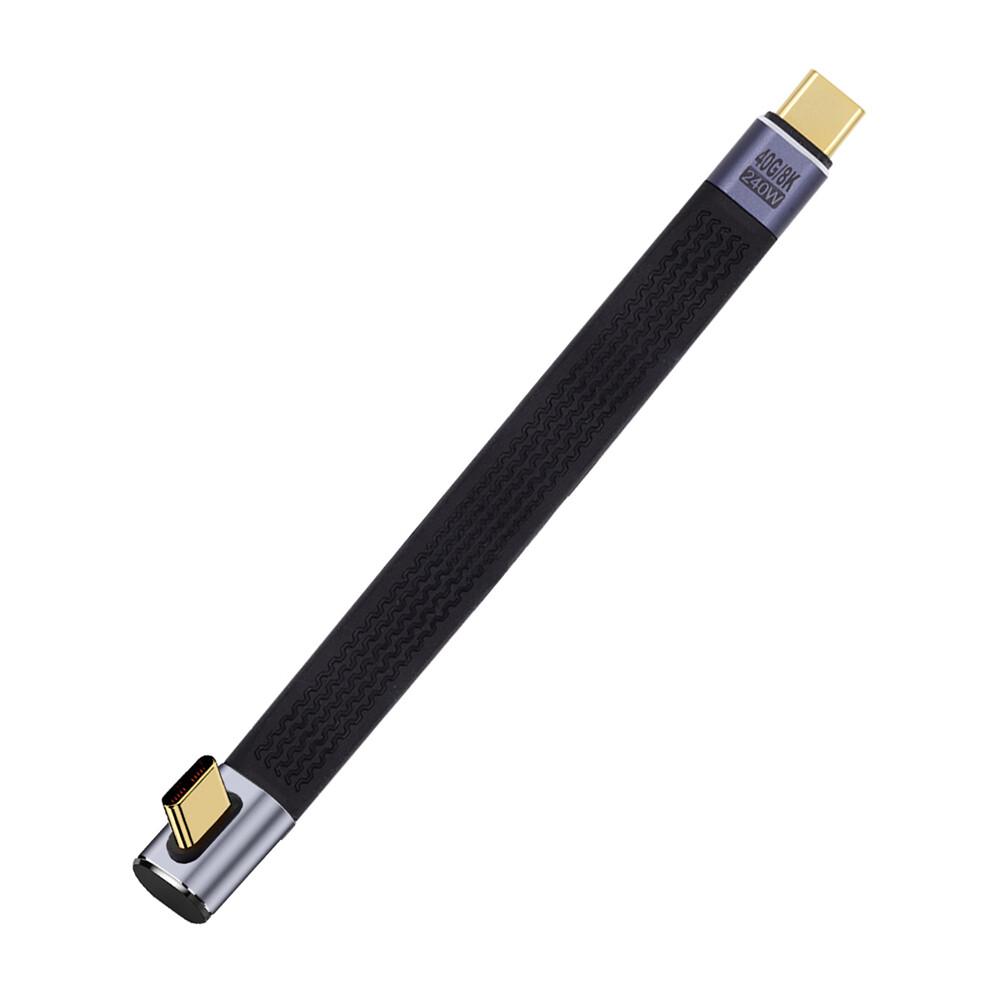 Angled USB-C Type-C USB4 40Gbps 8K Fast Transfer FPC Data Cable for Laptop Phone