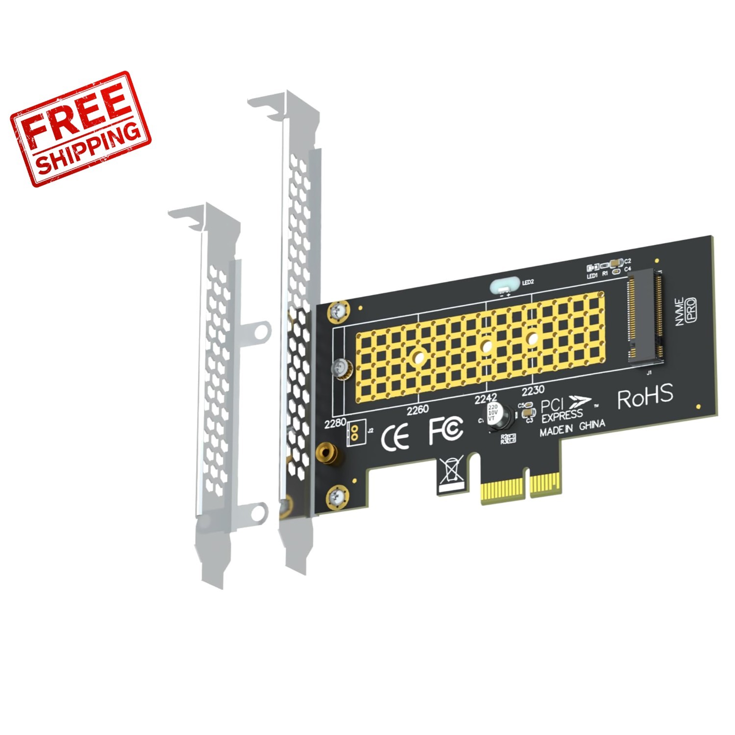 Versatile PA09-X1 PCIe X1 to M.2 NVMe Adapter – Optimized for SSD Installation