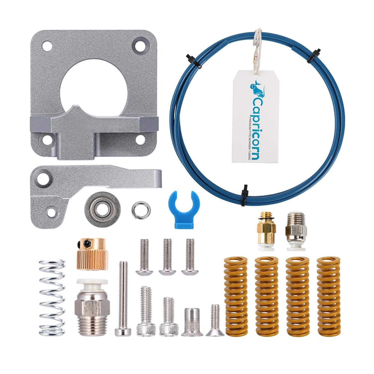 Upgrade Your 3D Printing: All Metal Extruder, Capricorn Tubing & Springs for ...