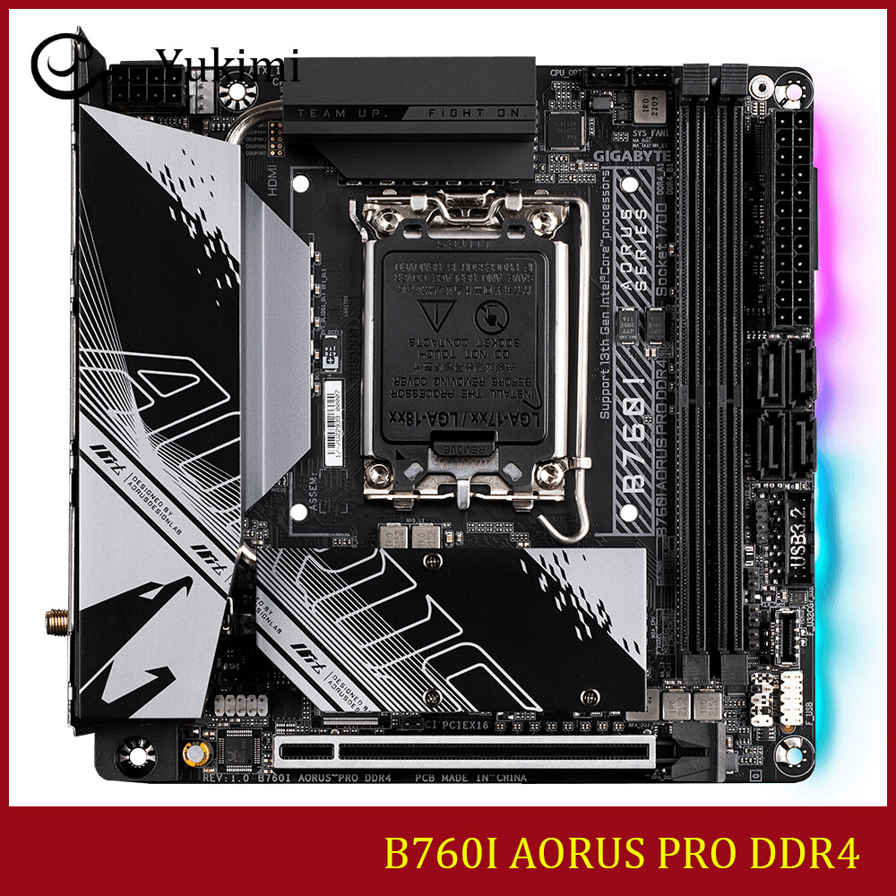 FOR GIGABYTE B760I AORUS PRO DDR4 LGA1700 HDMI DP 64GB Mini-ITX Motherboard Test