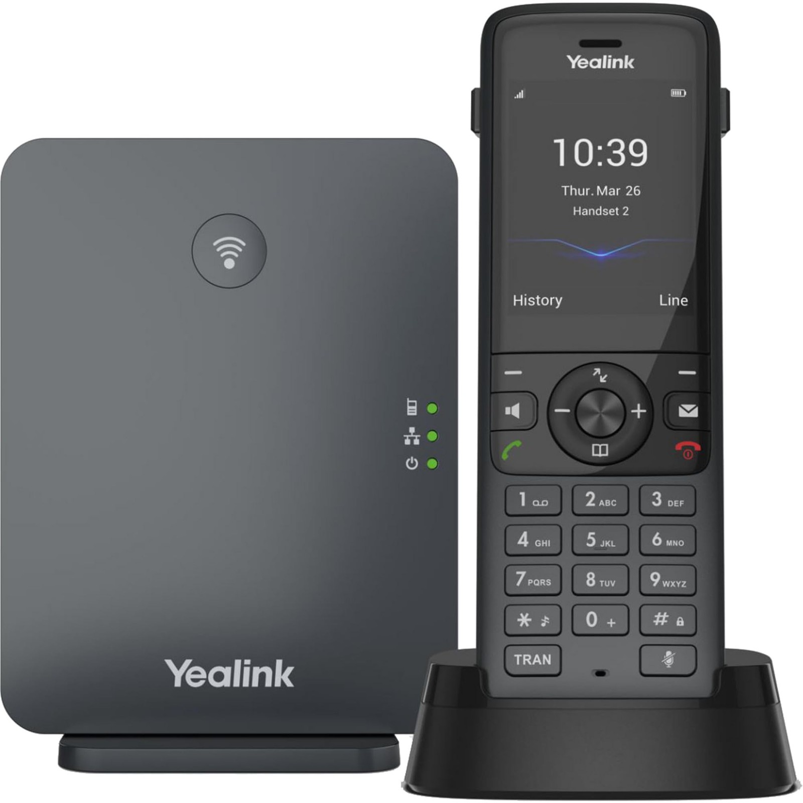 Yealink W78P - DECT IP Phone System W78H Handset + W70B Base