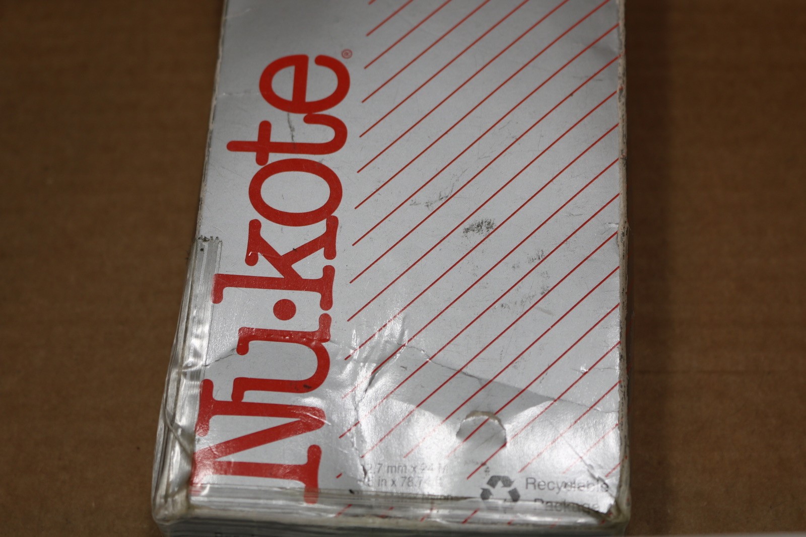 INK Nu-kote Model BM378 Black Nylon Printer Ribbon New Outer Box Distressed