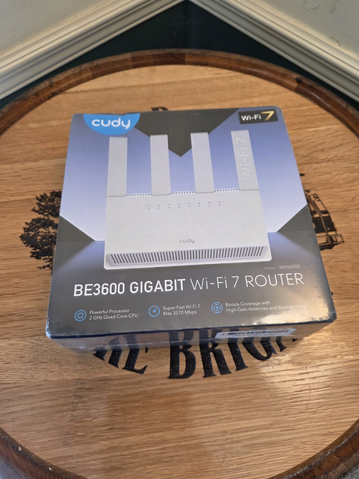 Cudy BE3600 WiFi 7 Gigabit 4 Stream Dual Band Router WR3600 Cloud Control Sealed