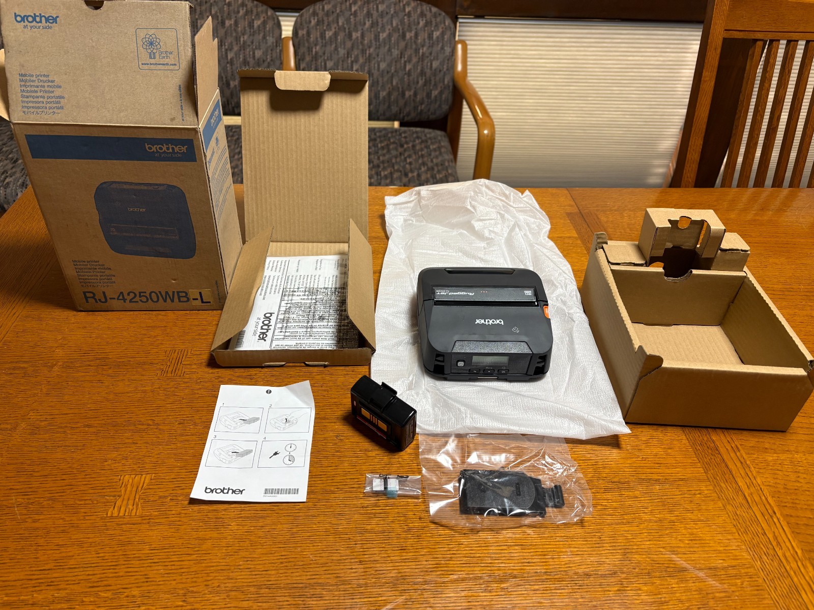 Brother RuggedJet Thermal Printer - RJ-4250WBL