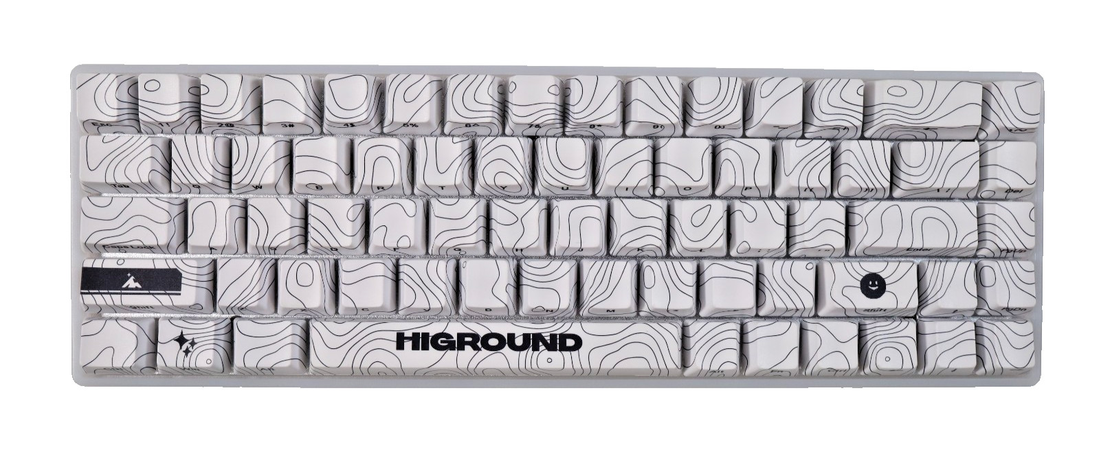 Higround Basecamp 65 SNOWSTONE TTC White Flame USB C Mechanical Keyboard
