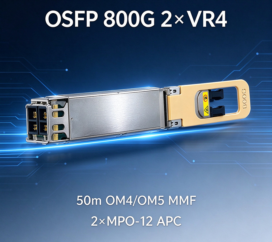 800G 2*VR4 OSFP Optical Transceiver 850nm Multi‑Mode MMF MPO‑12 100m OM4 DDM