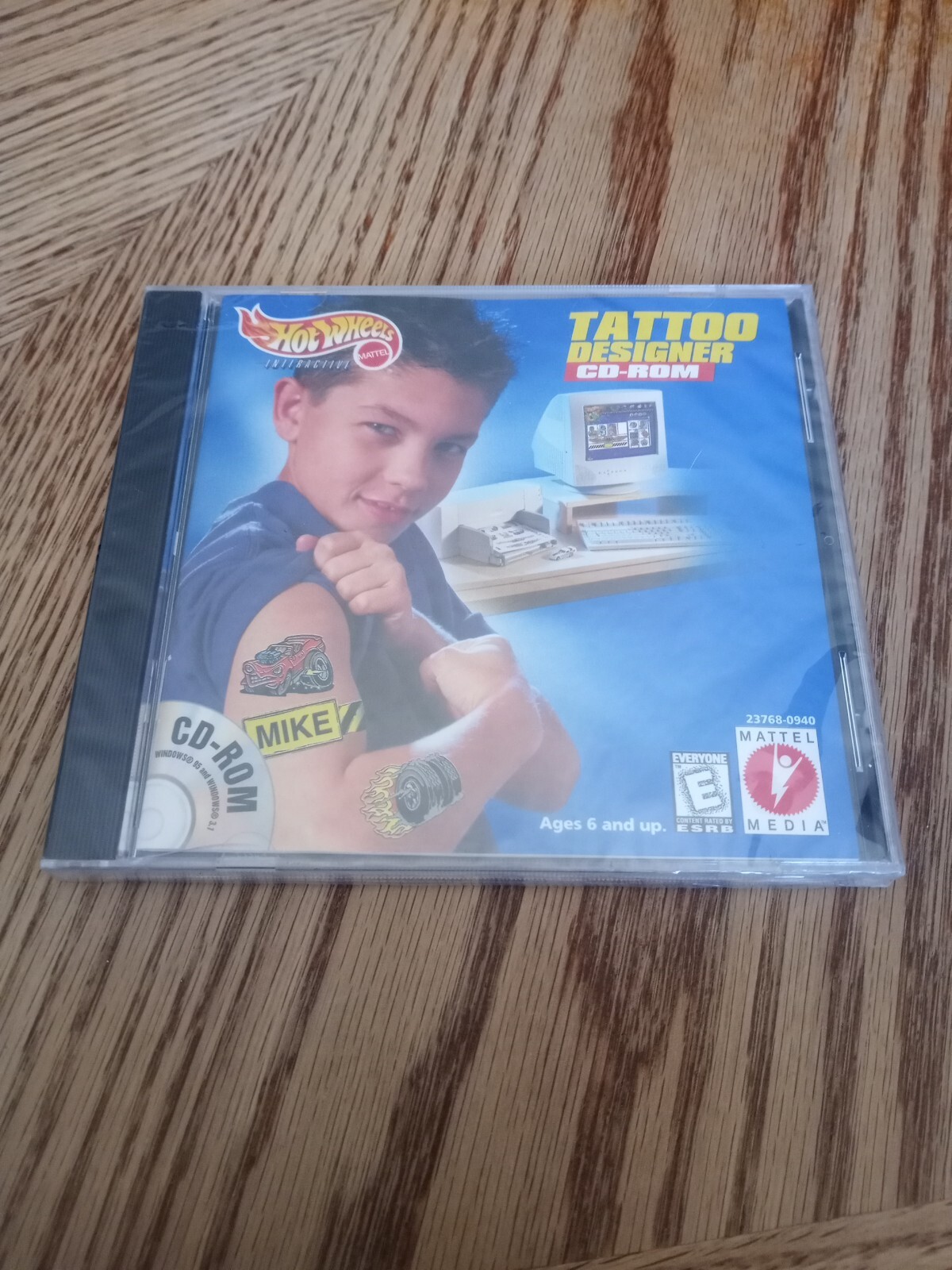NEW Sealed Hot Wheels Interactive Tattoo Designer CD-ROM Mattel Media