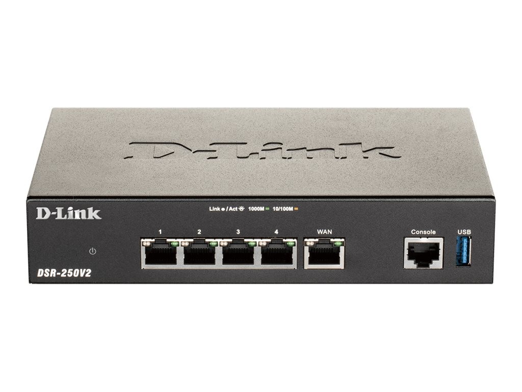 D-Link DSR-250V2 Router 4-port switch 1GbE 1GbE DSR-250V2/E