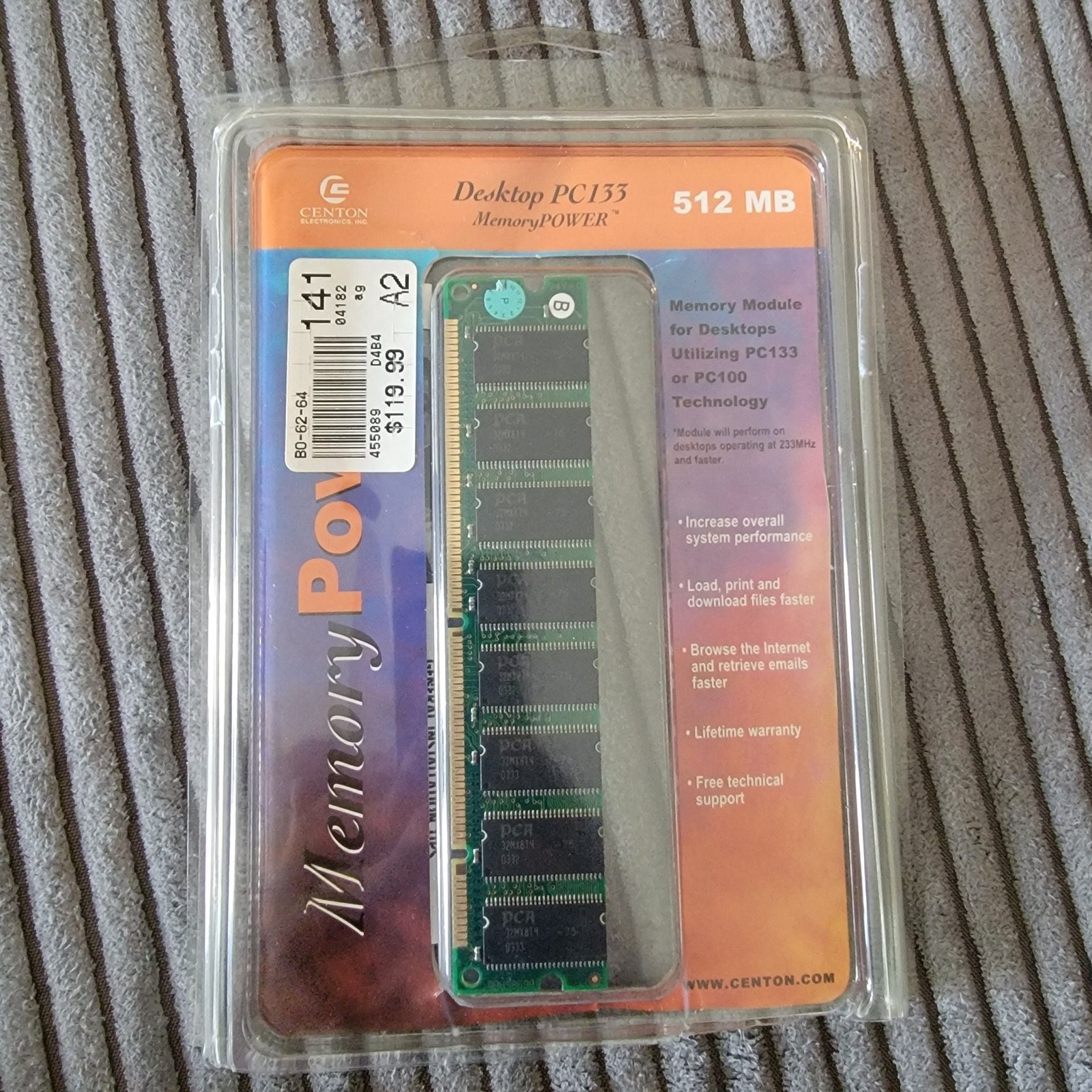 Centon 512MB Desktop PC133 Memory Module