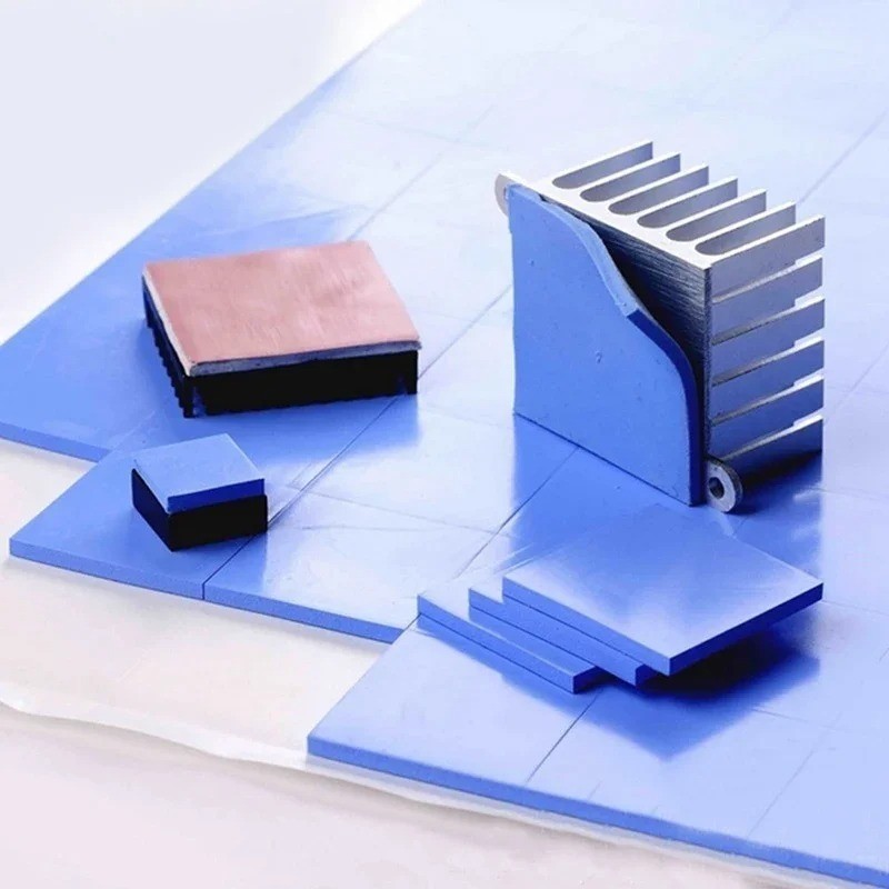 100PCS 10mm*10mm*1mm Thermal Pads Fast Cooling Non-Conductive for CPU GPU