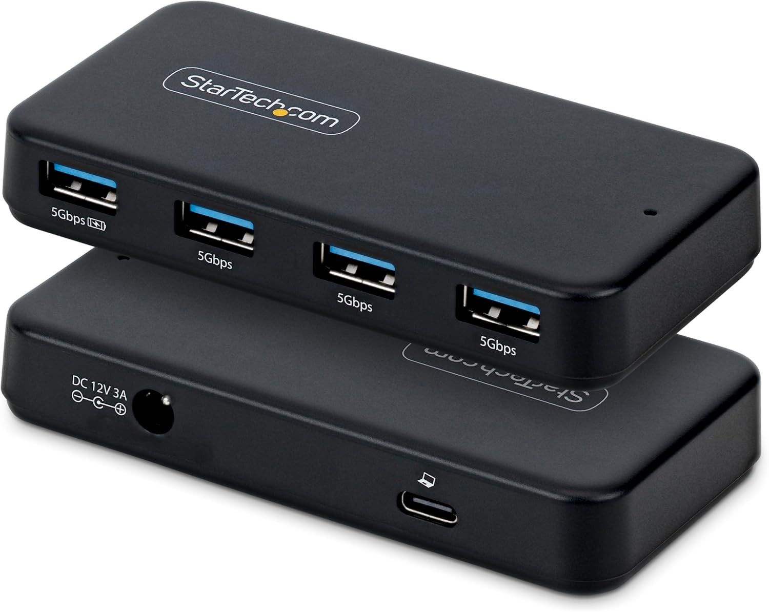 Startech 4-Port USB-A Hub, 5Gbps, Self-Powered, 2-In-1 USB-C and USB-A Host Cabl