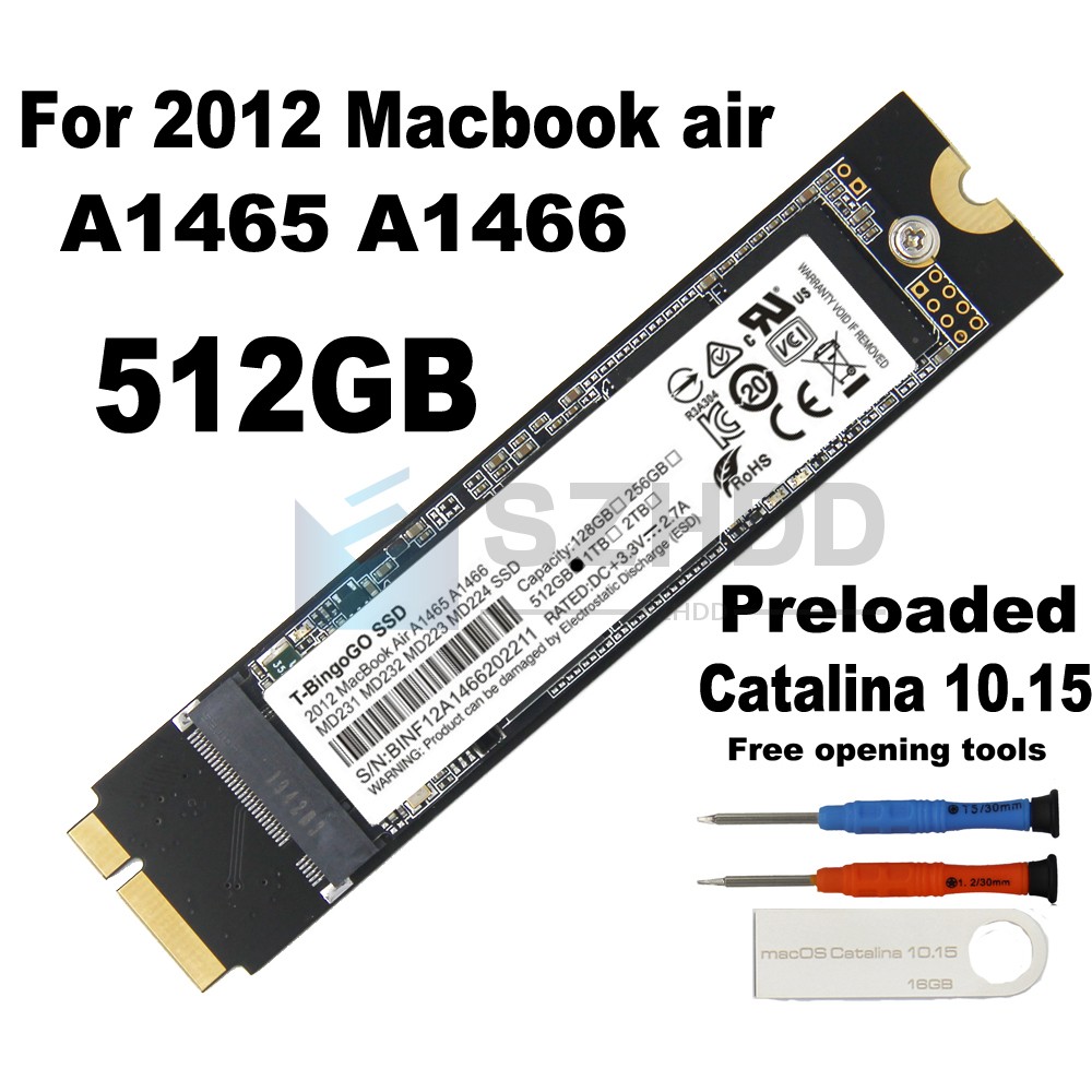 NEW 512GB SSD For Apple 2012 MacBook AIR A1465 A1466 MD231 MD232 MD223 MD224 SSD