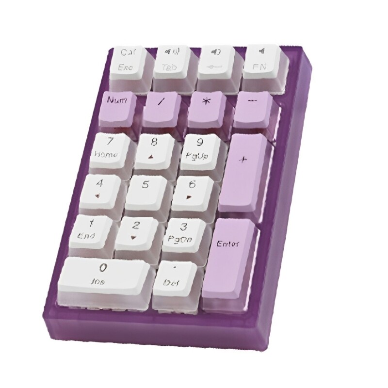 Mechanical USB C Corded Numeric Keypad with LED Backlit 21 Key Numpad Number Pad