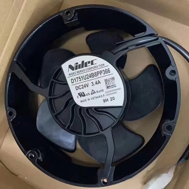 1PCS NEW Nidec D1751U24B8PP366 4Pin Inverter Cooling Fan 24VDC 3.4A 17217251MM