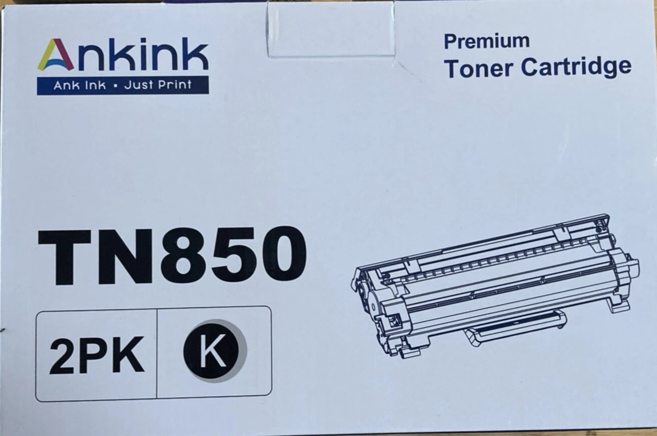 2PK-PREMIUM Compatible Toner Cartridge Replacement For Brother Tn850  Tn820 NEW