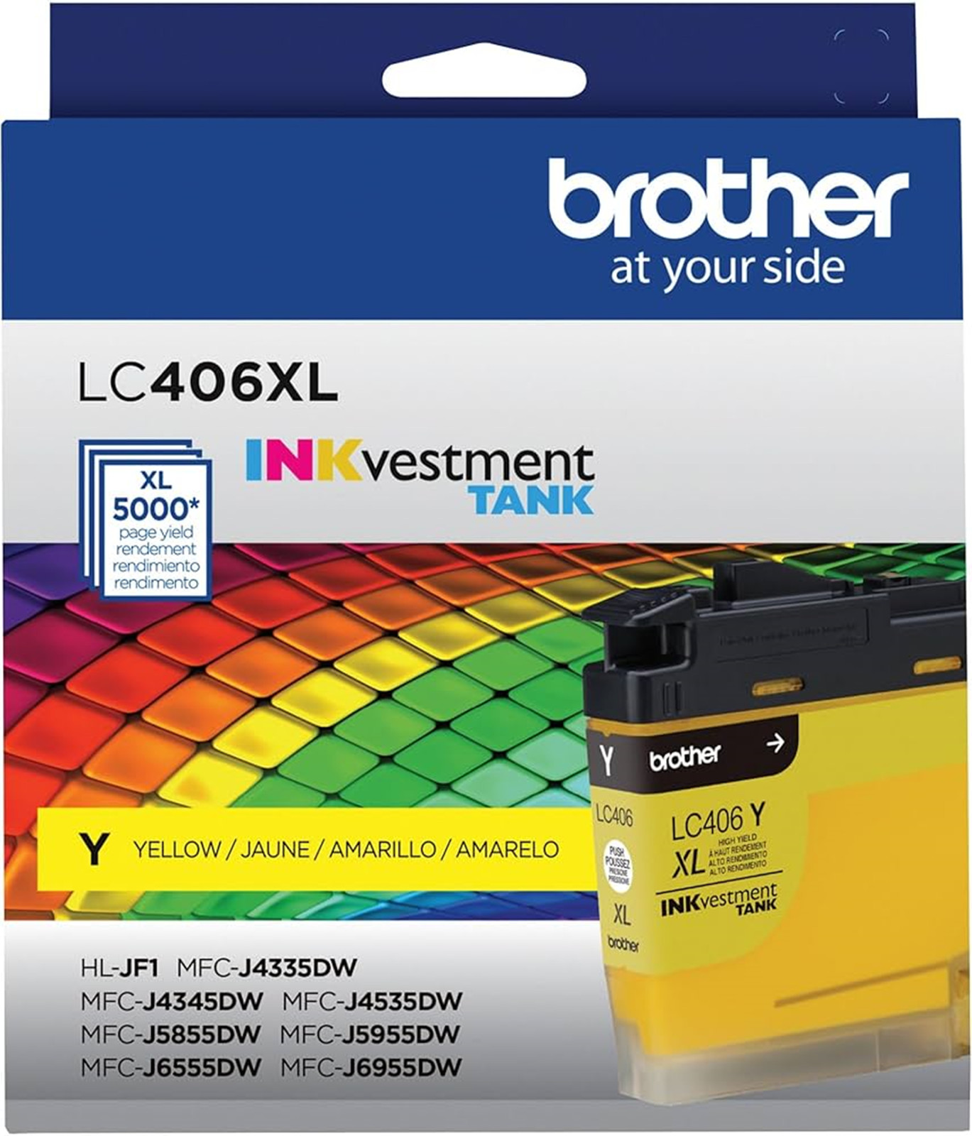New Genuine Brother LC406XL Yellow Ink Cartridges MFC-J4345DW XL