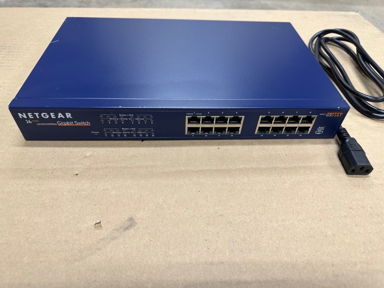 NETGEAR 16-Port 100/1000 Mbps Copper Gigabit Switch (GS516T)