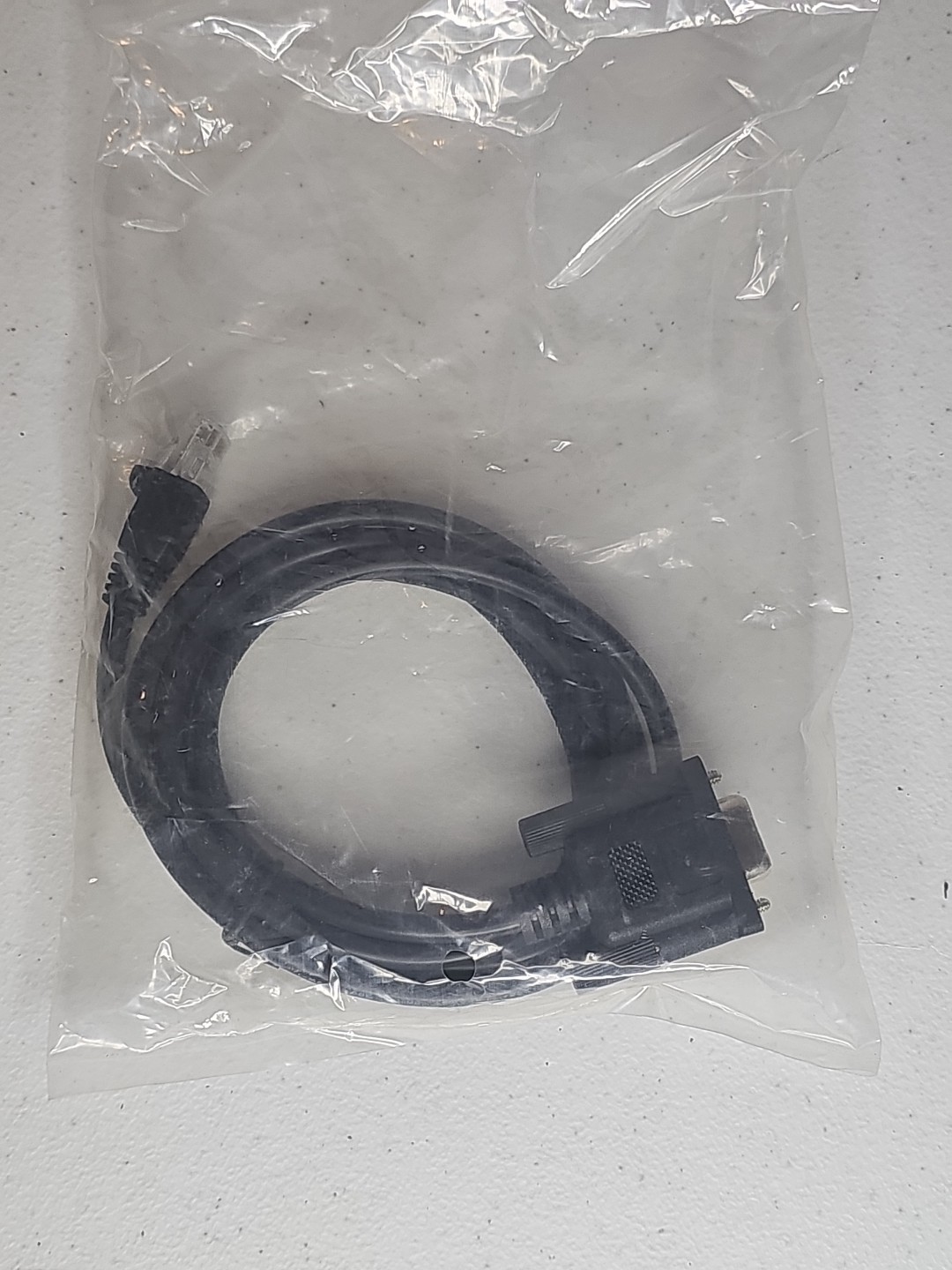 DB9 RS232 9-Pin Serial Port Female to RJ45 Cat5 Ethernet LAN Console 4.9Ft