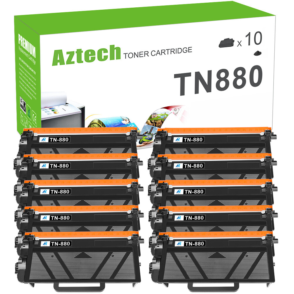 10PACK TN880 High Yield Toner Compatible With Brother HL-L6200DW MFCL6700DW