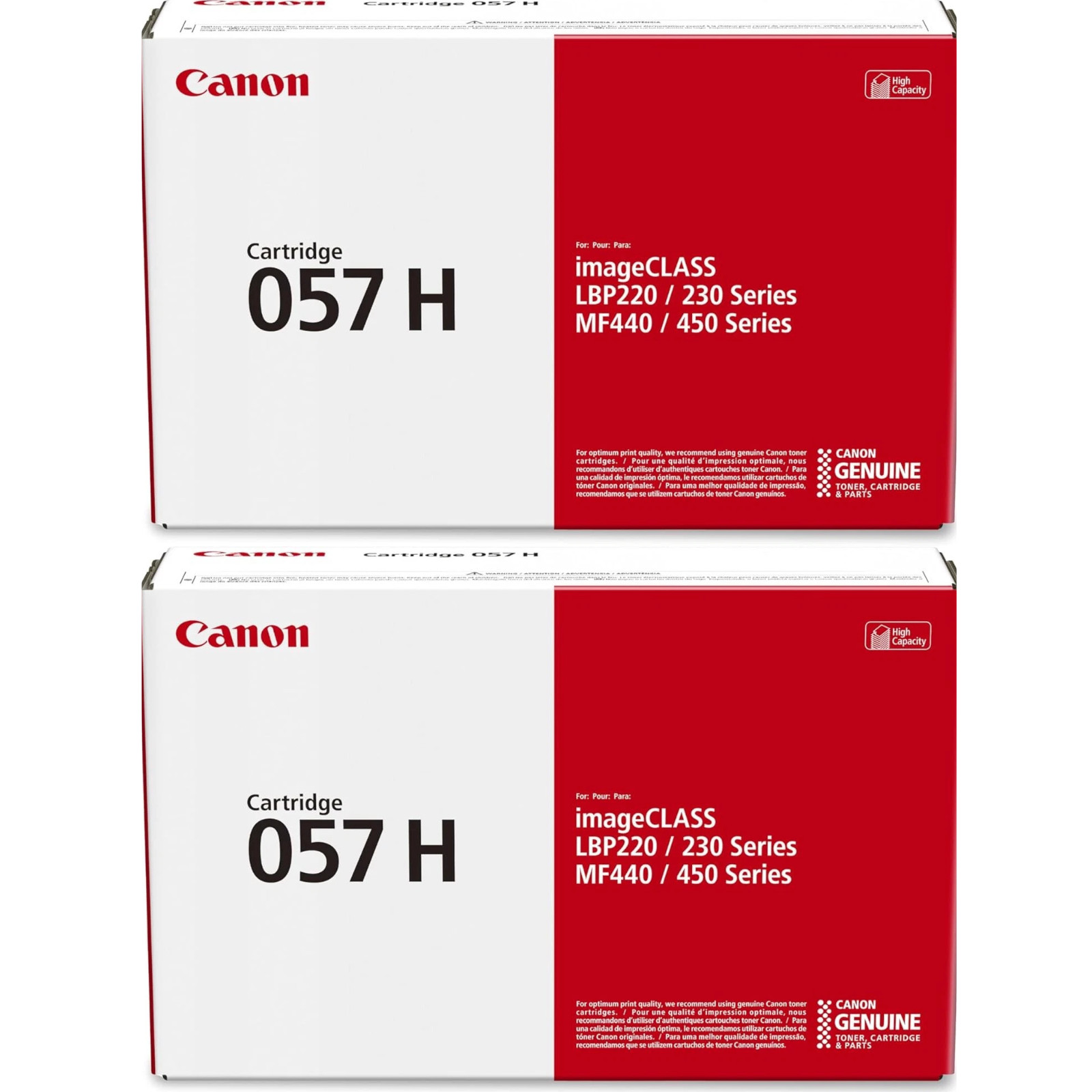 Canon 057H High Yield Compatible Toner Cartridge ✅2 Pack Black Sealed Box✅