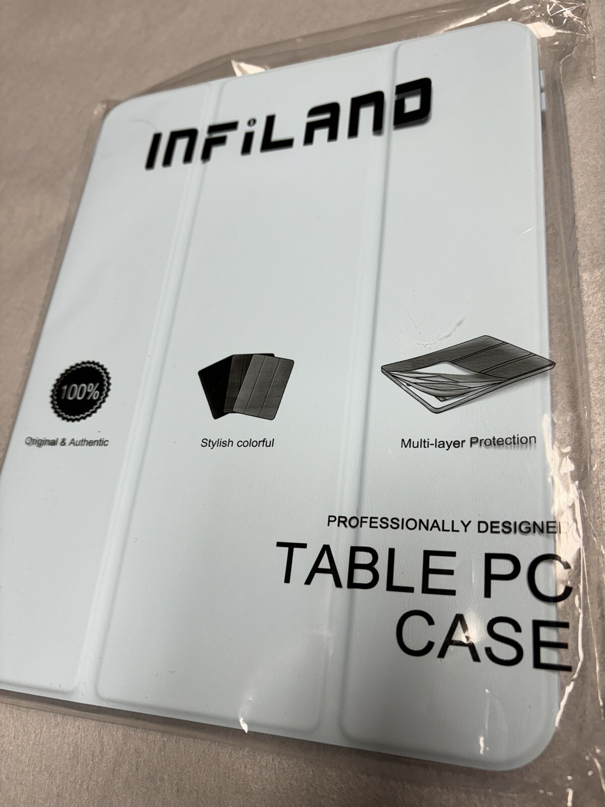 Infiland Table PC Case New in Bag Light Blue