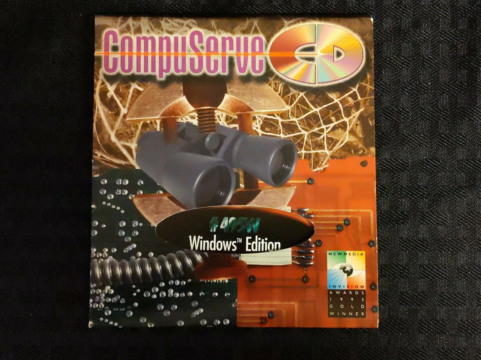 Rare Vintage Factory Sealed 1995 CompuServe #495W Windows Edition CD