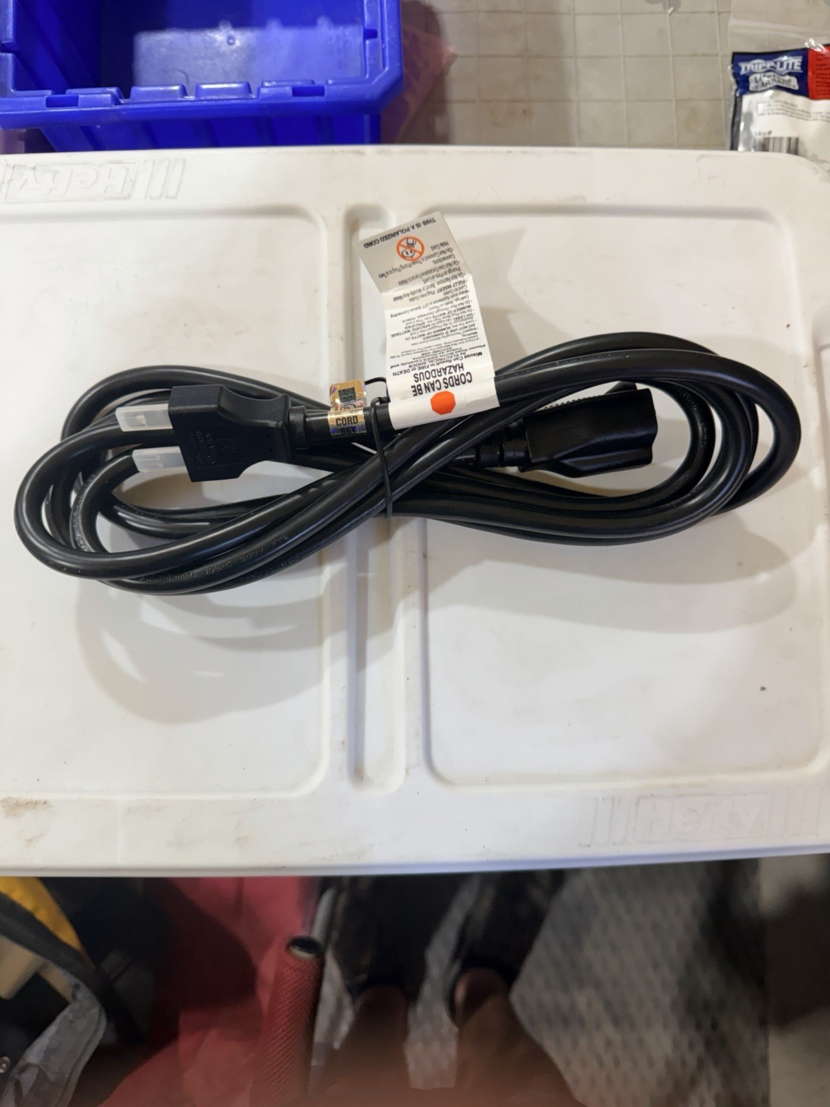 Yung Li YC-19 E152635 Heavy Duty Power Cord-10ft, 3750W, 15A/250V