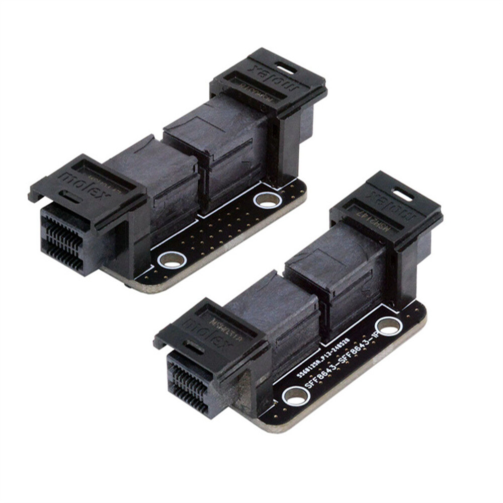 CY PCI-Express 4.0 Mini SAS HD SFF-8643 to SFF-8643 PCBA Coupler Adapter