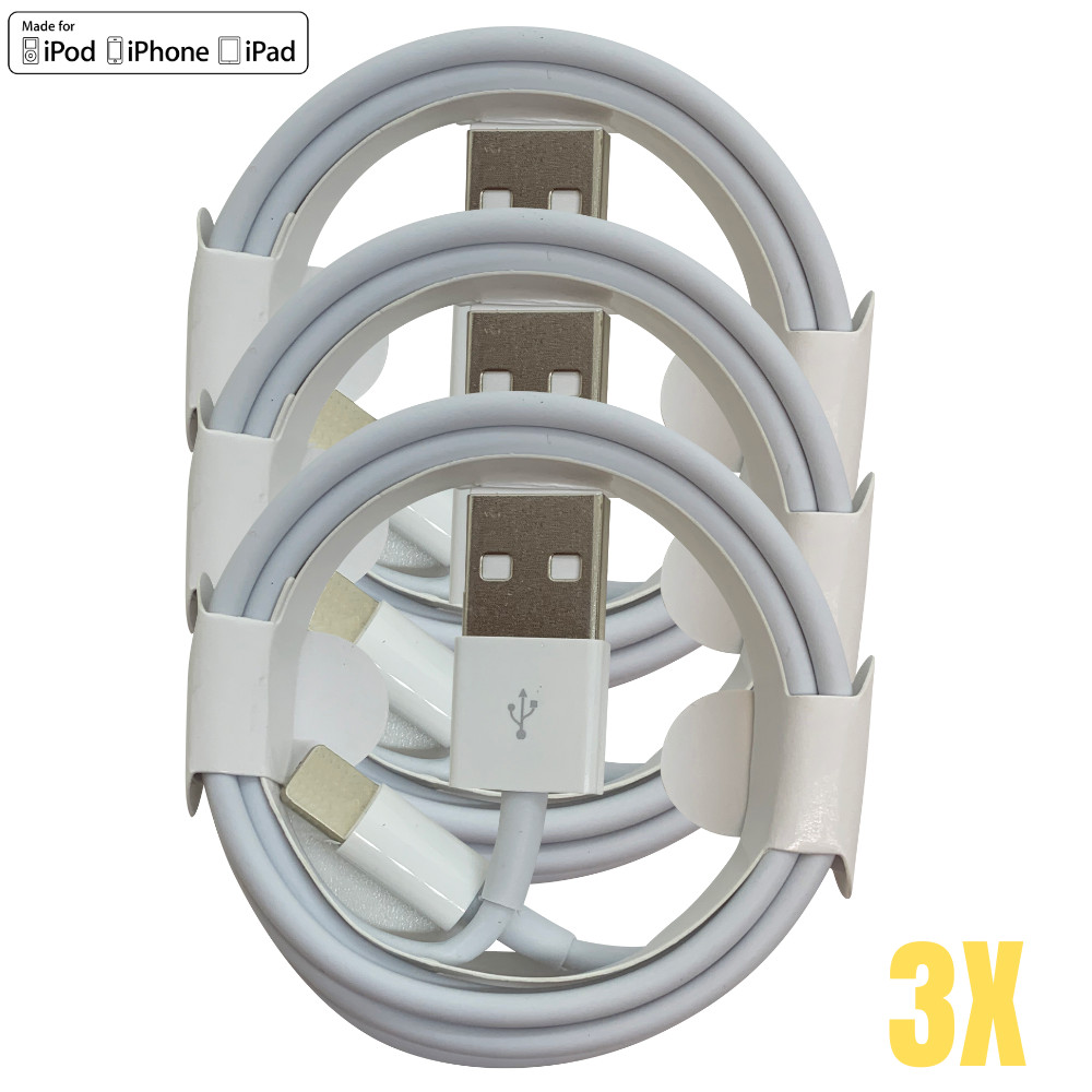 Wholesale USB Charger Cable Cord 3/6FT For iPhone 14 13 12 11 Pro Max XR X XS 8