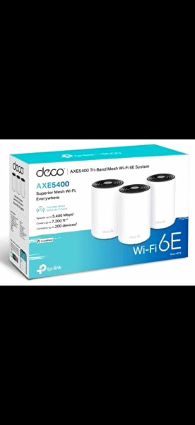 TP-Link Deco XE75 AXE5400 Tri-Band Mesh WiFi 6E System 3-Pack New Sealed