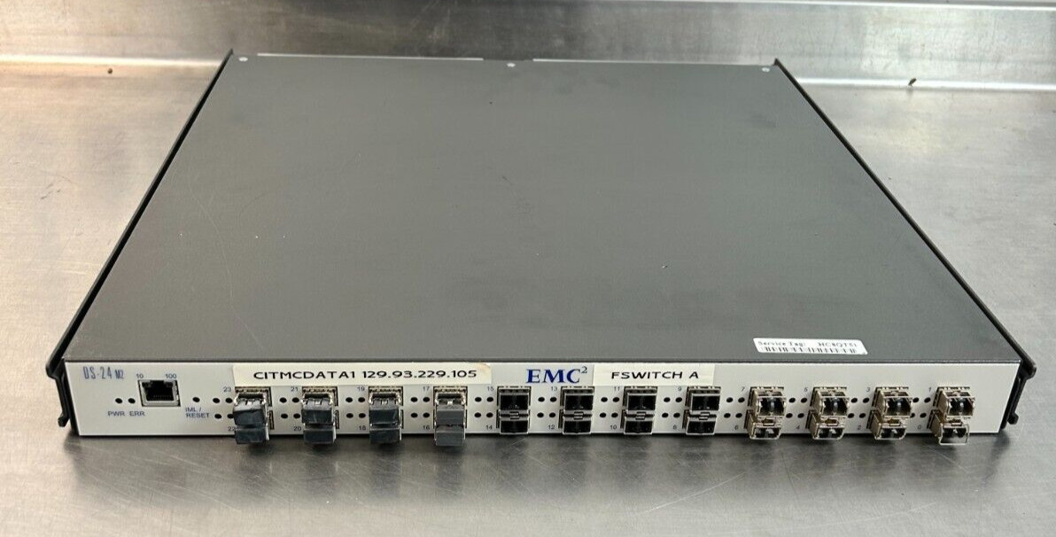 EMC2 DS-24 M2 - 2GB 24 Port Fiber Channel Switch | Pre-Owned