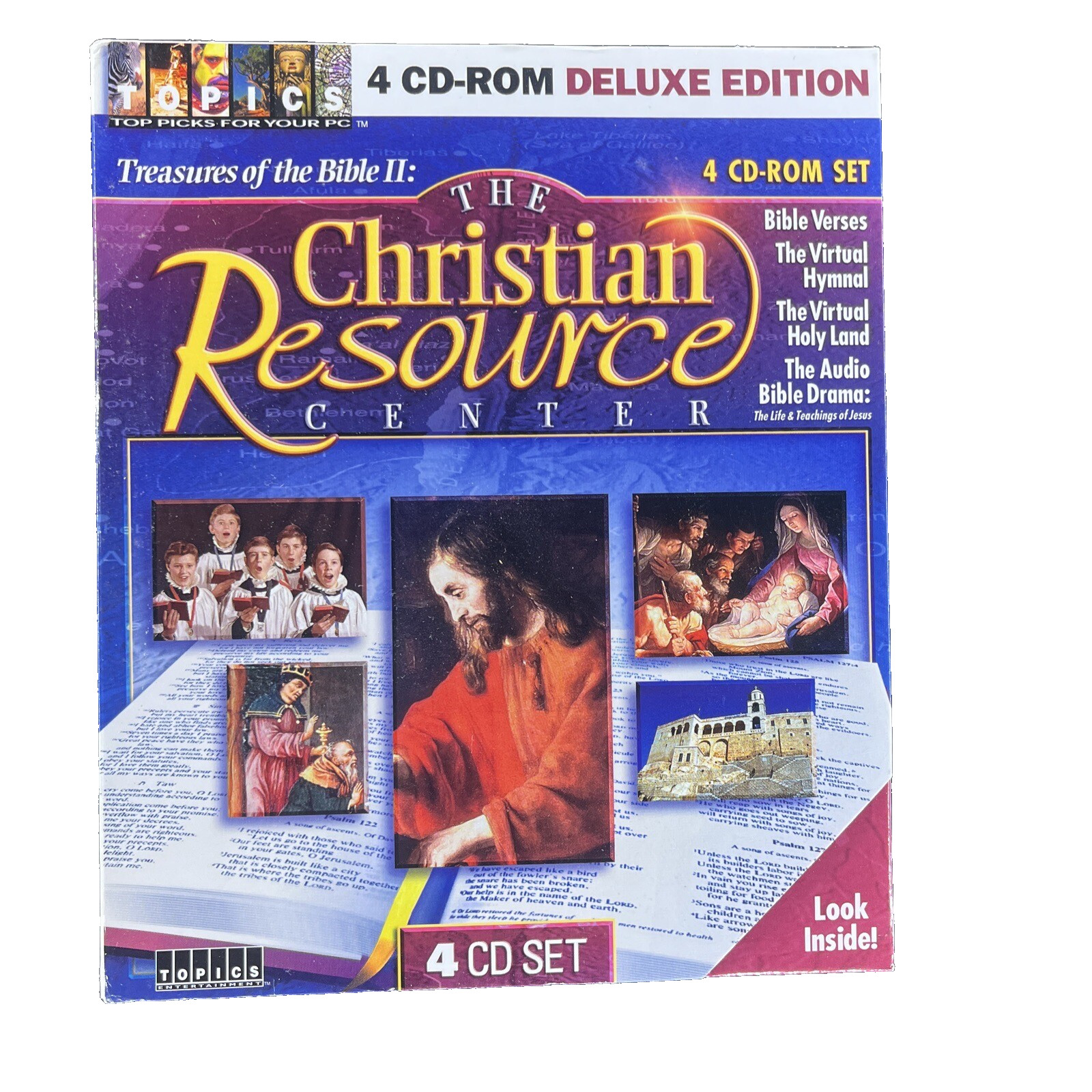 The Christian Resource Center — Treasures of the Bible II —4 CD-ROMS/Windows PC